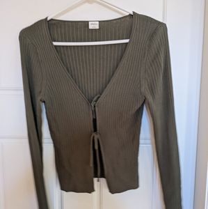 Aritzia tie front set